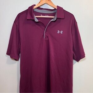 Under Armour Men's Burgundy Polo Shirt